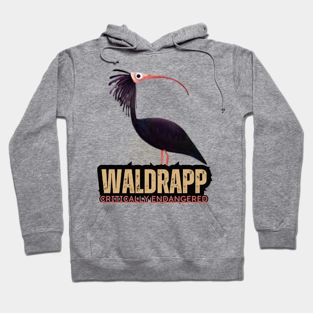 WALDRAPP CRITICALLY ENDANGETED BIRD Hoodie by TRACHLUIM